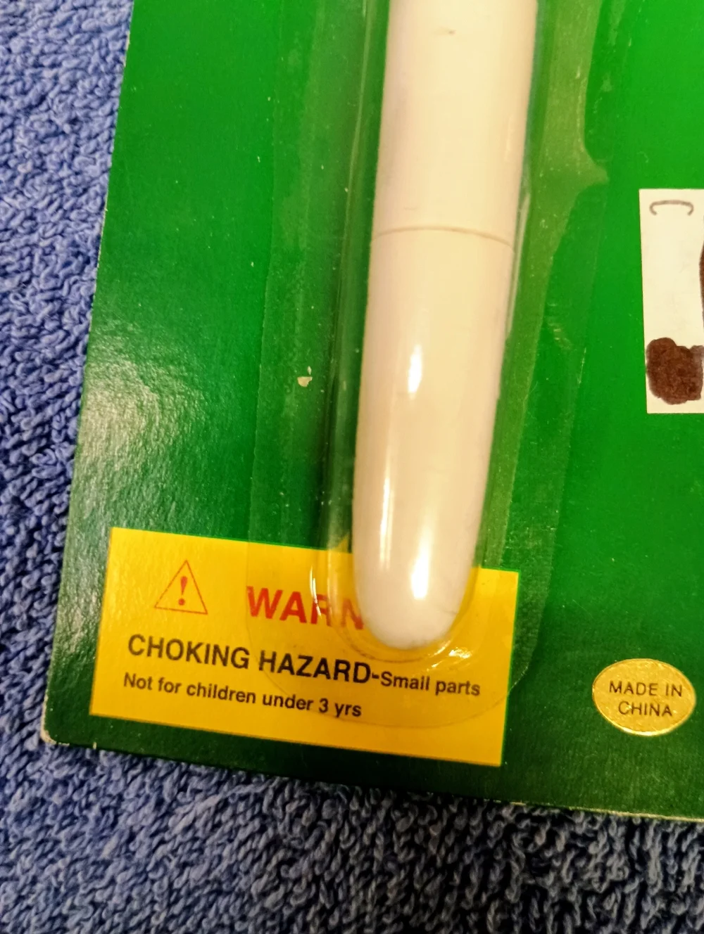 Flasher Pen Novelty Character Pen in White